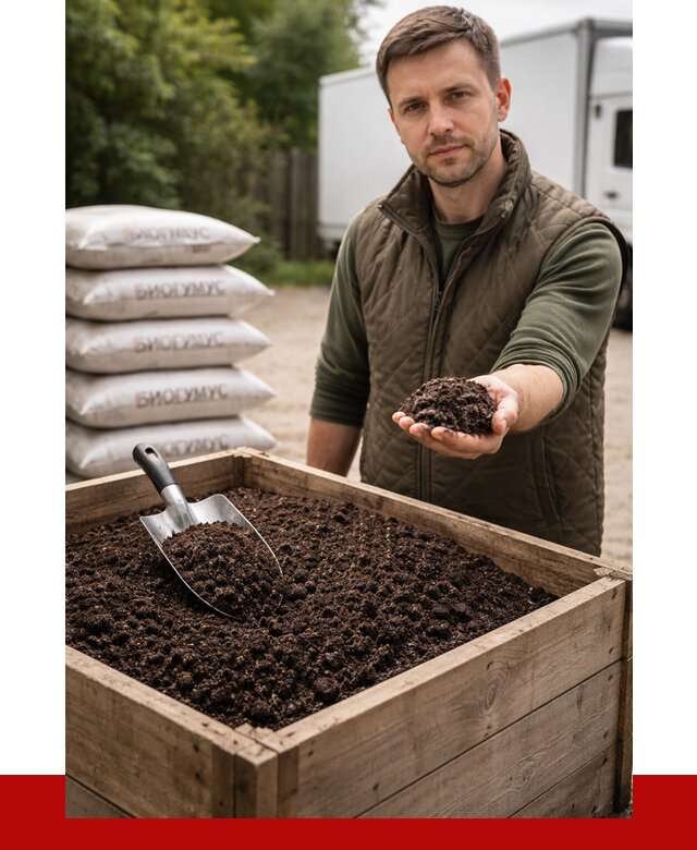 Купить биогумус в Кулебаках с доставкой от 8760 р. за куб | ПРОНЕРУДКлб