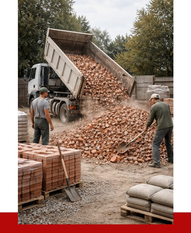 Бой кирпича в Кулебаках с доставкой от 4329 руб/куб | ПРОНЕРУДКлб