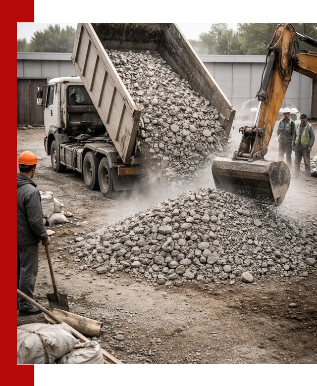 Доставка дробленого бетона в Кулебаках оптом и в розницу