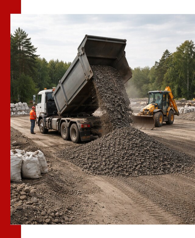 Доставка дробленого асфальта в Кулебаках для дорожных работ
