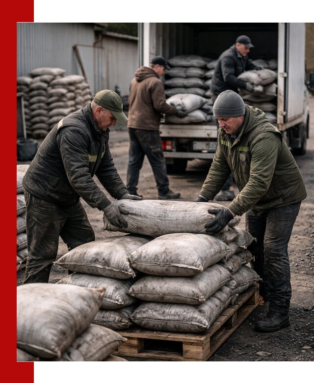 Доставка угля в мешках по выгодным ценам в Кулебаках