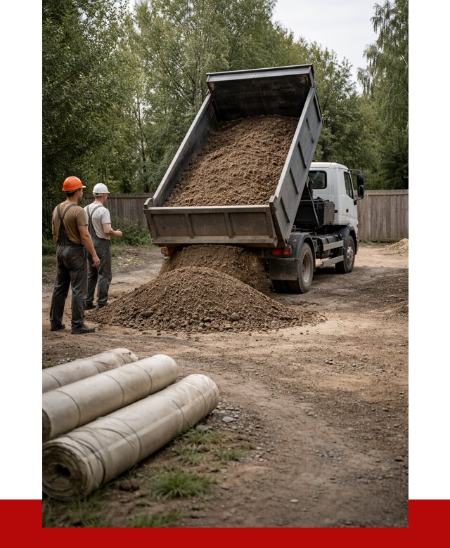 Доставка сыпучих материалов самосвалом в Кулебаки от 4329 р. | ПРОНЕРУДКлб