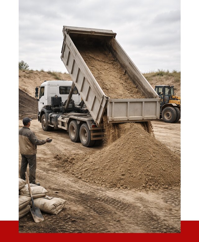 Доставка самосвалом 20 кубов в Кулебаках от 7730 р. | ПРОНЕРУДКлб