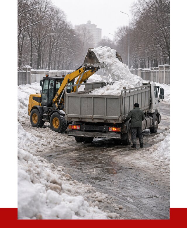 Вывоз снега с погрузкой в Кулебаках от 3607 р. ПРОНЕРУДКлб